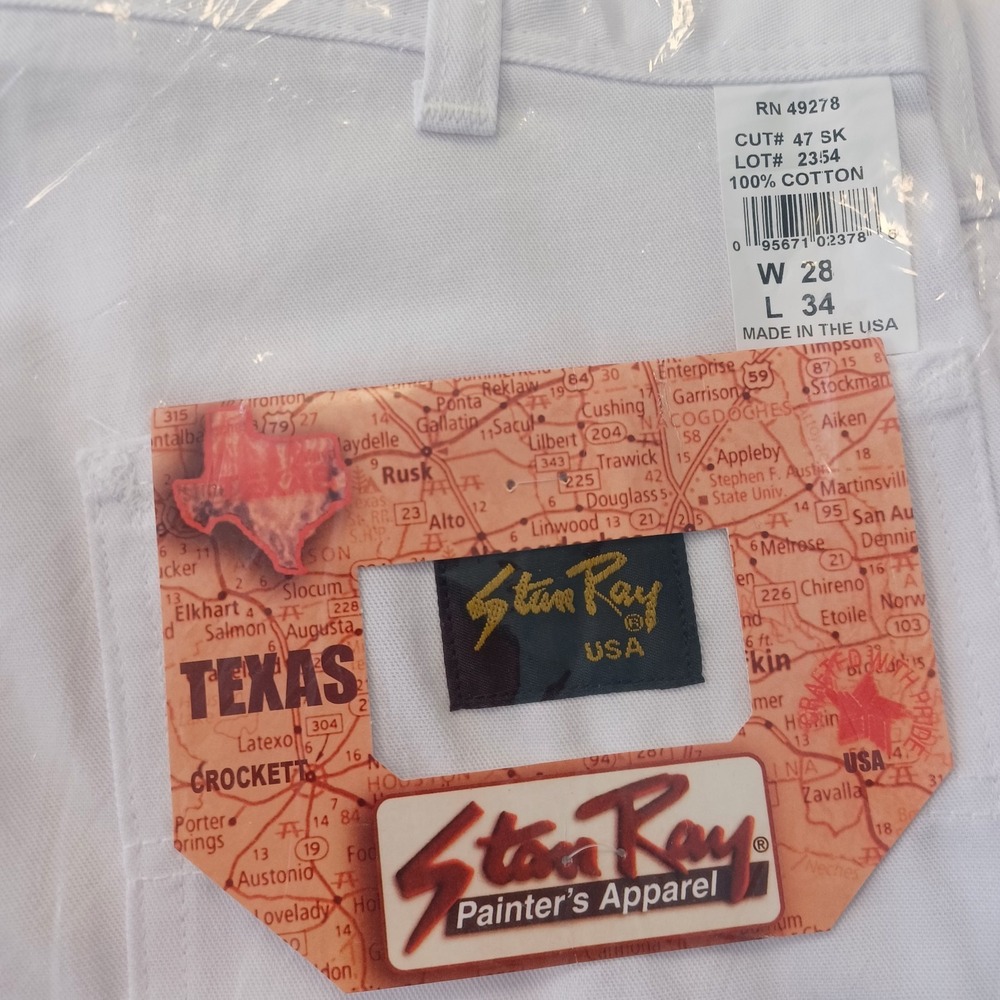 Stan Ray Pants size 28x34 Carpenter Painter Canvas Cotton Workwear USA Made